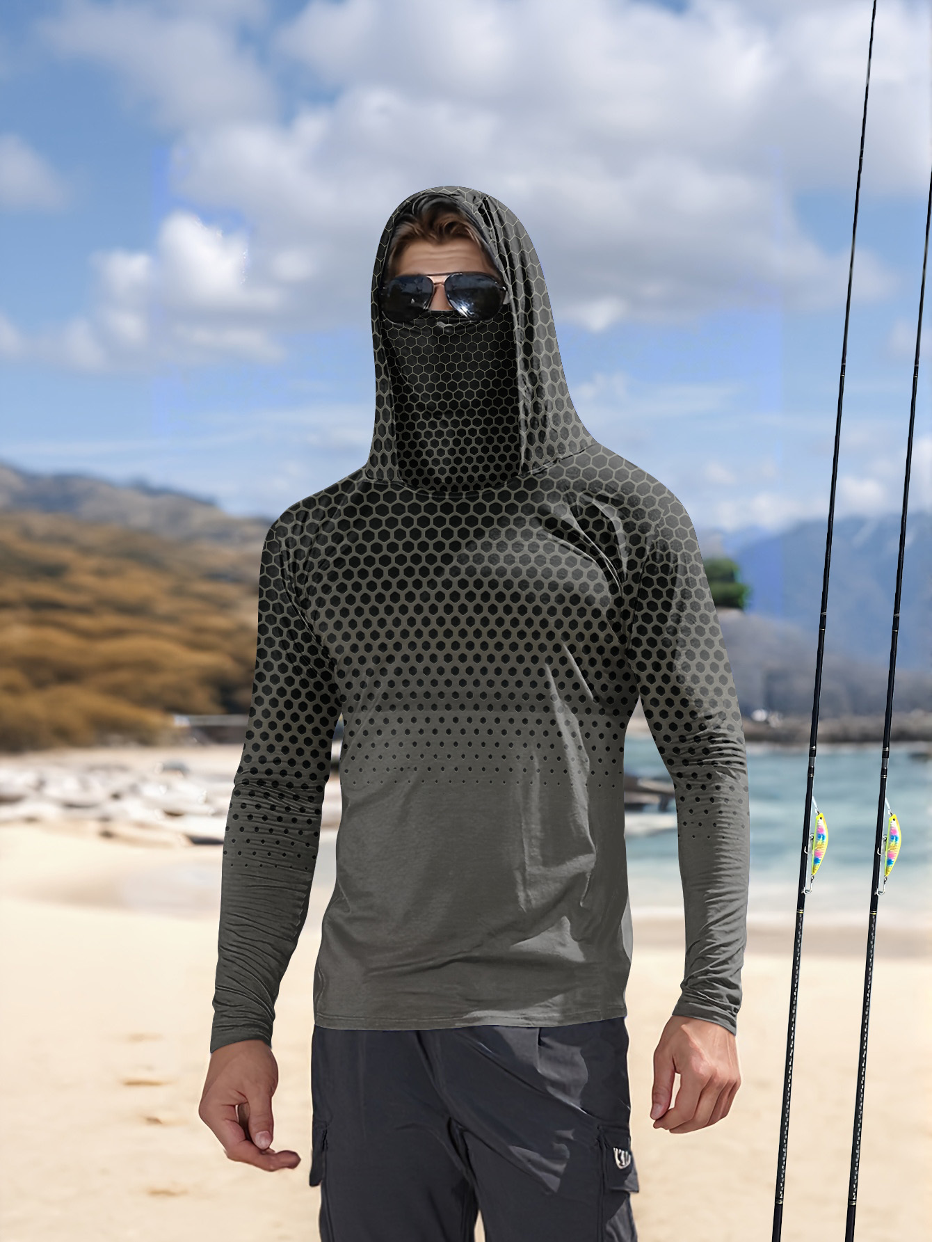 Fishing Hoodie - Sudadera de Pesca para Hombre con