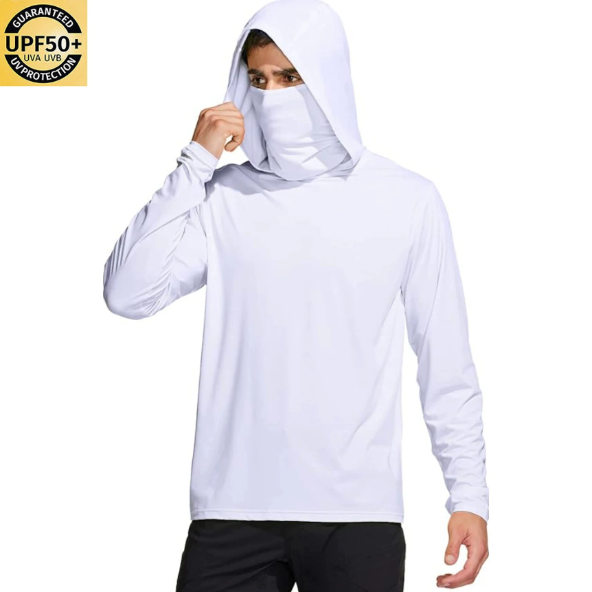 Fishing Mask Sun Protection - Camisa de pesca con capucha de