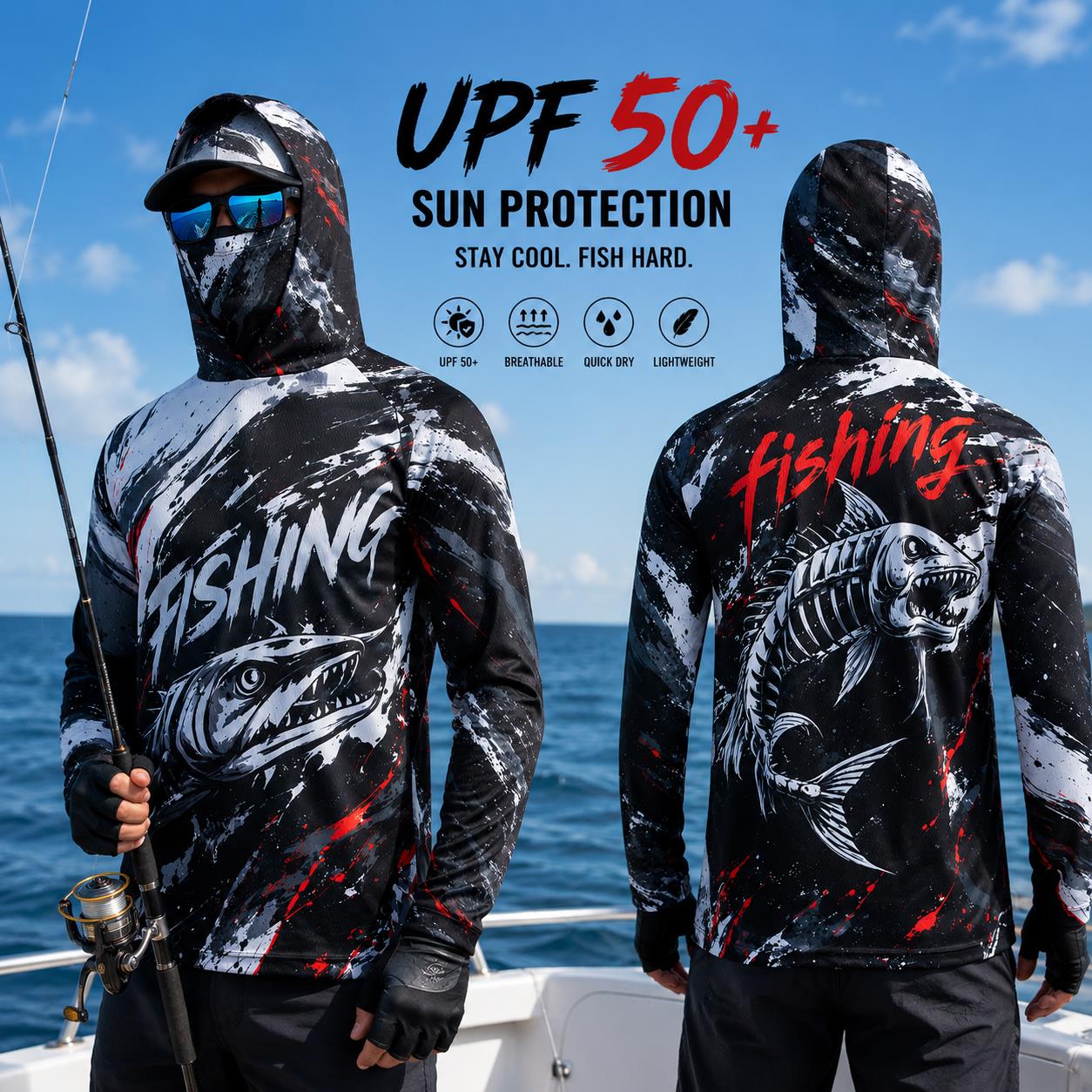 Sudadera de Pesca para Hombre  - Fishing Hoodie reseña y precio