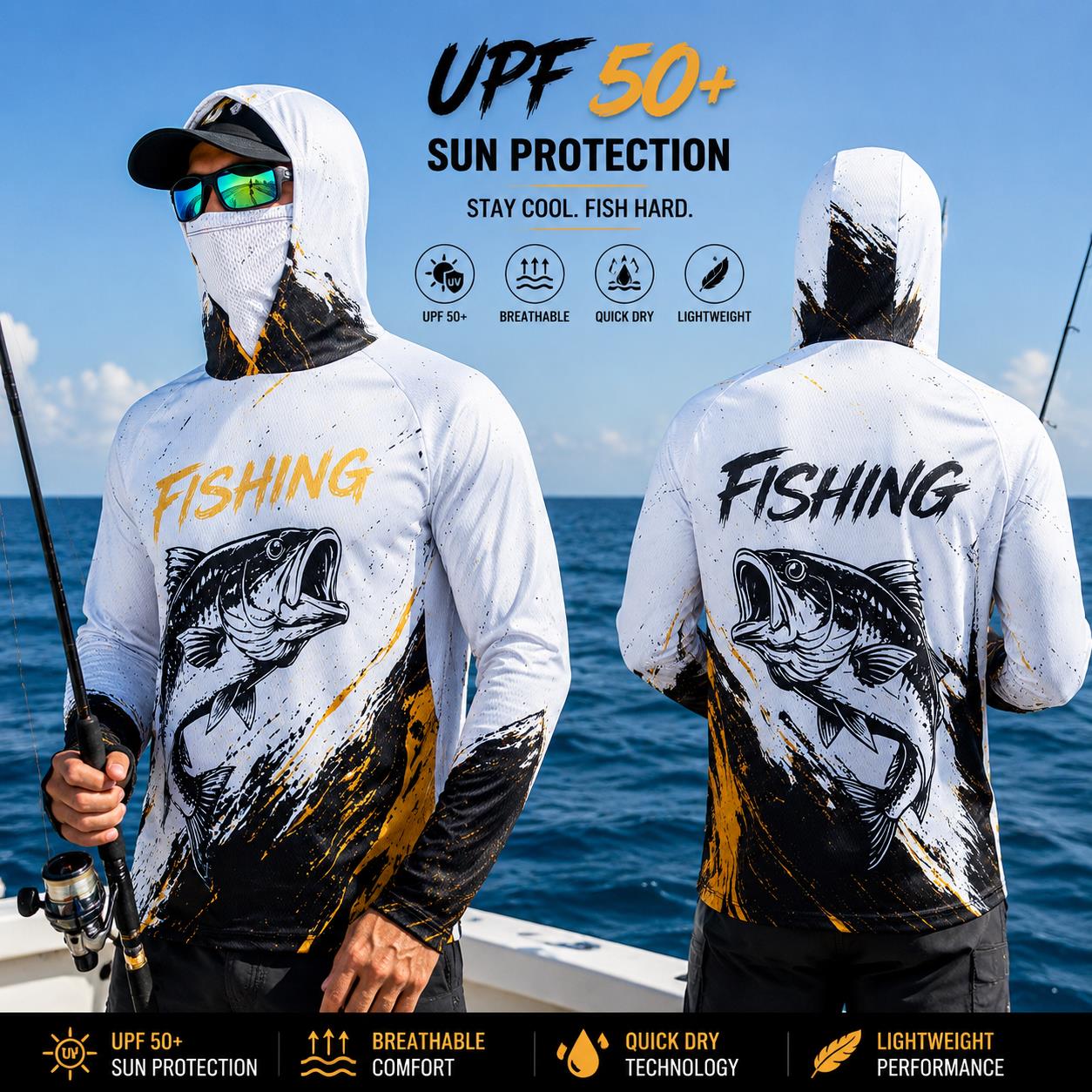 Sudadera de Pesca para Hombre  - Fishing Hoodie reseña y precio
