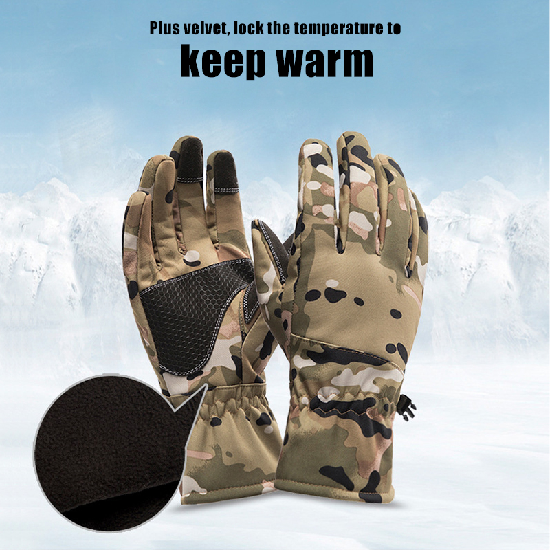 Tácticas al aire libre camufla - Fishing Gloves reseña y precio